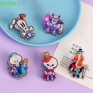 STELLARSYNC 8Pcs Comic Mini Paper Clip, PP Clip Double-sided Cartoon Cute Clip, Creative Stationery 