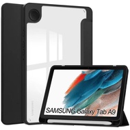 SAMSUNG TAB A9 8.7 INC / TAB A9 PLUS COVER SMART CASE TRANSPARENT FLIP CASE BENING SOFTCASE TAB A9+
