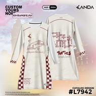 Jersey Muslimah Microfibre Loose Jersey Sukan Muslimah Viral Jersey Muslimah Microfibre Lengan Panja