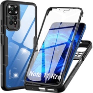 360 Full Body Screen Protector Transparent Case For Xiaomi Redmi Note 11 Pro 13 12 10 9 Pro 13C 12C 