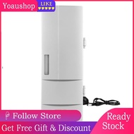 Yoaushop USB Refrigerator Small Fridge Freezer Mini Frideg Or Office