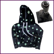Shifter Hoodie Star Glowing Shift Gear Cover Car Shifter Stick Protector Decoration Funny Hoodie Car