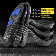 1Pair Height Increase Insoles for Feet PU Memory Foam Shoes Pad Breathable Orthopedic Heel Lift Insole for Sport Running Care Shoes Accessories