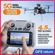 【New】K19Max Drone 4K HD With Airdrop 4.5-Inch Remote Control Screen Obstacle Avoidance Brushless GPS