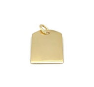 Nathalias NY  จี้ทองคำแท้ 14k รูปป้ายชื่อ14K Yellow Gold Tag Pendant Pre order 10 -15 วันทำการ ทักแชทก่อนสั่งค่ะ