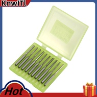 10 Pcs Two Straight End Mills Straight Slot Bit Wood Cutter Two Double Flute Bits 3.175X2X17Mm for C