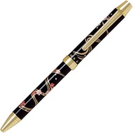 Pilot Mechanical Pencil, 0.5mm + Ballpoint Pen, 0.7mm, Fine, Black and Red, 2+1 Miyabi Emaki, Cherry