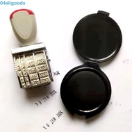 ALLGOODS Digital Date Wheel Stamp, Practical Vintage Self-Inking Rubber Date Stamp, Personalized Adj