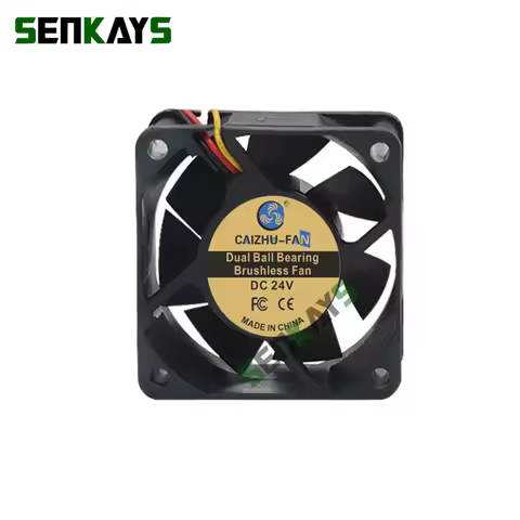 Dual Ball Bearing 60x60x25mm 6025 DC 24V Computer Cooler Fan 60x25mm Brushless Machine Equipment Mot