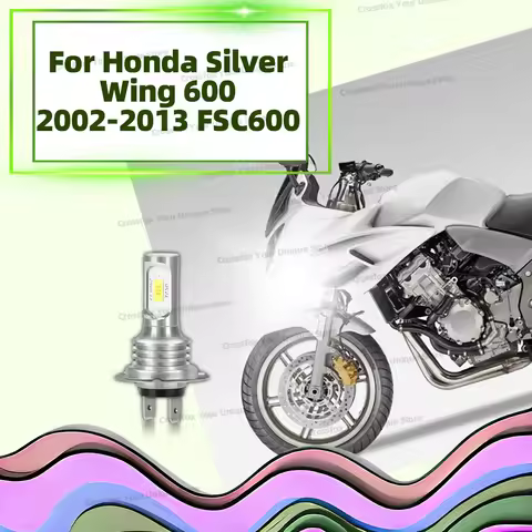 1PC H7 Moto Headlight Bulb For Honda Silver Wing 600 2002-2013 FSC600 Motorcycle Light 45W LED