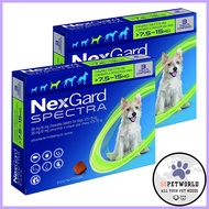 BUY ONE GET ONE FREE!! Nexgard Spectra for Medium Dogs 7.6 to 15 Kg (Green) 3 Chews[Expiry March-25]