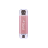 Transcend TS2TESD310P Transcend ESD310P Portable SSD, Dual USB Type-C/A, 10Gbps Speed - 2TB Pink