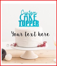 Custom Cake Toppers | Glitter Cake Topper | Personalized Cake Topper | Wording Cake Topper