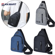 AN.MART New Men Shoulder Bags Chest Bag Multifuncional Crossbody Bags Travel Sling Bag MY