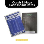 Gcash/Maya Rates: Laminated or on Board