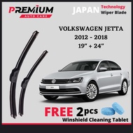 VOLKSWAGEN JETTA 2011-2018 PREMIUM RBBER WIPER BLADE JAPAN TECHNOLOGY WIPER BLADE WINDSCREEN WIPER