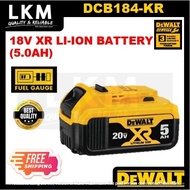 DEWALT DCB184-KR 18V XR LI-ION BATTERY (5.0AH)