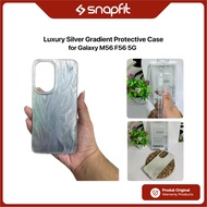 SNAPFIT Case Samsung Galaxy M56 F56 5G SNAPFIT Luxury Silver Gradient Phone Case Protective Casing C