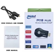 [ ของแท้❗️มีประกัน✅] Anycast M18 Plus FW.2021 HDTV WIFI Display HDTV เชื่อมต่อมือถือไปทีวี ใหม่ล่าสุ