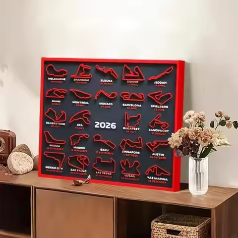 3D Printed Motorsport Schedule Calendar 2026 Motorsport Event Dates Calendar For Home Or Offices Des