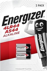 Energizer Battery 4LR44/A544 Alkaline 2, 235407