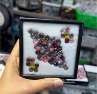 เซตพลอยสปีเนล หลายสี พลอยแท้ ธรรมชาติเมืองโมกก Multicolor Spinel Set