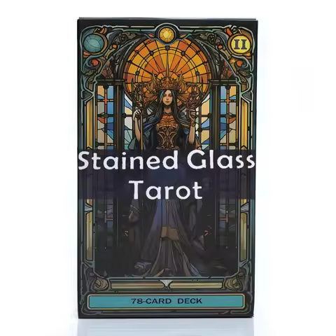 CRAFTERIAN Stained Glass Tarot Cards, 78 Tarot Deck