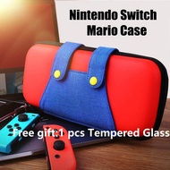 Nintendo Switch Console Mario Hard Shell Protective Case，storage bag for Nintendo Switch OLED Accessories with tempered Glass