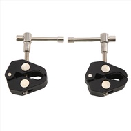 2 Pack for Magic Arm Clamp Crab Pliers Rod Clip with 1/4 3/8 Thread for Camera Monitor Studio LED Li