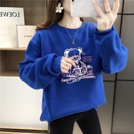 [AMYGO] Sweatshirts Women Oversized Ladies Blouse Sweatshirt Hoodie Blaus Outerwear Wanita Lengan Panjang Baju Perempuan