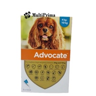 Advocate Dog M 4-10kg Medicine For Small Dog Tick & Flea ECER 1 PIPET