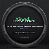 XD Car Steering Wheel Cover Leather Car Steering Wheel Protector Breathable Anti Slip Steering Wheel