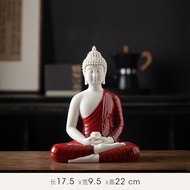 Ceramic Buddha Statue Offering Buddha Tathagata Buddha Shakyamuni Buddha Entrance Tea Room Opening F