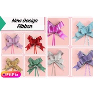 *Design Terbaru* Harga Borong 10pcs Pull Ribbon Reben Tarik Wedding Car Gift Box Handmade Pull Bow R
