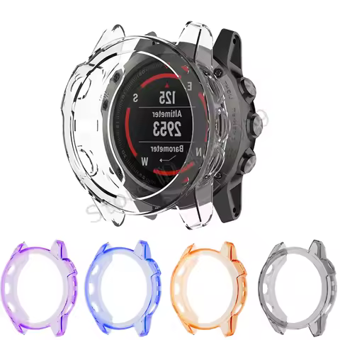 Silicone Protection Frame For Garmin Fenix 7X Case Cover Soft TPU Protector For Garmin Fenix 7 7X 7S