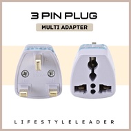 3 Pin China Plug Adapter Universal China Plug Converter 3 Pin China Plug Socket US/EU/AU to UK Plug 