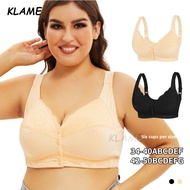 KLAME A/B/C/D/E/F/G Cup Wireless Push-Up Front Button Full Cup Top Bra - Size 34-50 KLM1140