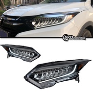 Auto Parts Headlights For  Honda HRV 2015-2018 Upgrade 2022 latest Styling LED DRL Dual Projector Ca