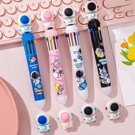 10 in 1 Ball Pen Multi Colour Ballpoint Pens Multicolored Supplies Silicone Student Cute Animal Pen