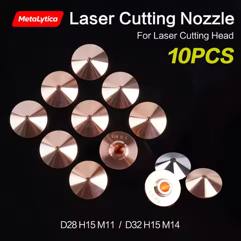10PCS Fiber Laser Nozzle D28 M11 D32 M14 H15 Caliber 0.8mm 1.5mm 2.0mm 2.5mm 6.0mm for Raytools WSX 