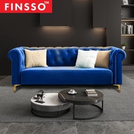 FINSSO: HENZY Chesterfield Luxury Velvet Sofa 1 Seater/2 Seater/3 Seater