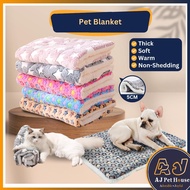 AJPET Selimut Kucing Tebal Pet Blanket Soft Cat Bed Sleeping Mat Washable Dog Cushion Tilam Kucing T