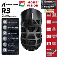 Attack Shark R3 Wireless Magnesium Alloy Gaming Mouse 46g Super Light PAW3395 8000Hz Polling Rate Tr