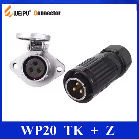 Original Weipu Connector WP20 TK Z 2 3 4 5 7 9 12 Pin Cable Connector Plug Socket Waterproof Car Pow