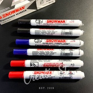 Snowman Spidol Permanen Permanent Marker AG-12 Hitam Biru