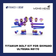 Framesandgear Titanium Bolt Kit For Shimano Ultegra R8170（Candy）