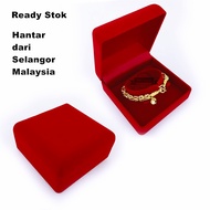 42 BGL - Used Velvet Bangle Box / Jewellery Display Box Used Hand Chain/ Used Bracelet/ Box Used Bra