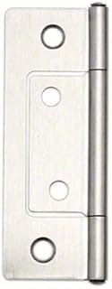 Bidoor BS-86 Stainless Flush Hinge, HL (with Wood Screws), 2.5 inches (64 mm), Pack of 20