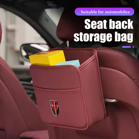 For Hongqi HS5 H5 H6 H9 E-QH5 HS7 HS9 E-HS9 HS3 HQ9 H7 E-HS3 LS7 Leather Car Seat Storage Bag Hangin