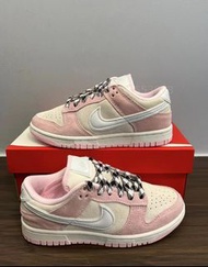 Nike Dunk Low 粉紅麂皮運動鞋 35-46碼